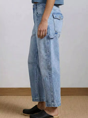 Hazel Blues® | Washed Wide Leg Jeans