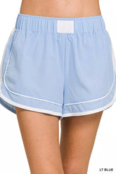 Hazel Blues® | Zenana Soft Woven Lined Dolphin Shorts
