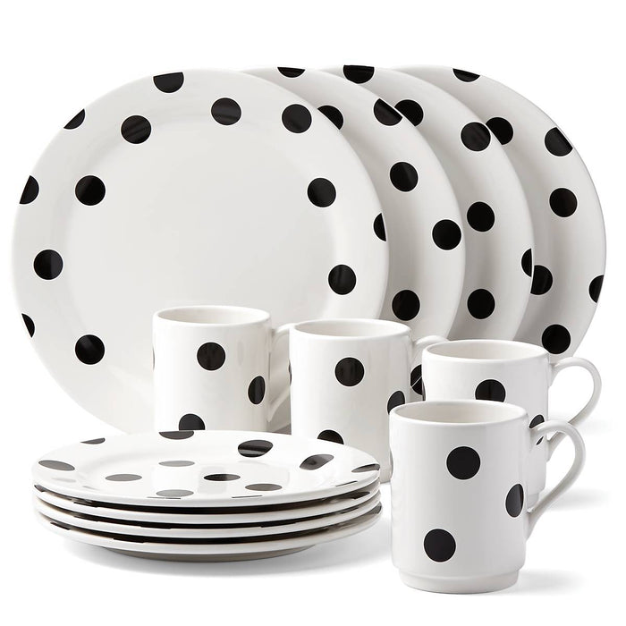 Deco Dot™ 12-piece Dinnerware Set