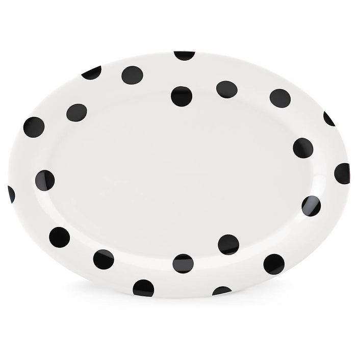 Deco Dot™ 14" Oval Serving Platter