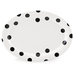 Deco Dot™ 14" Oval Serving Platter