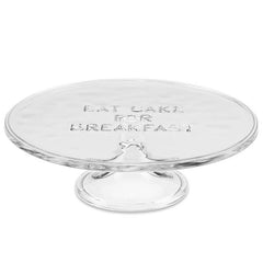 Deco Dot "Eat Cake for Breakfast" Cake Plate