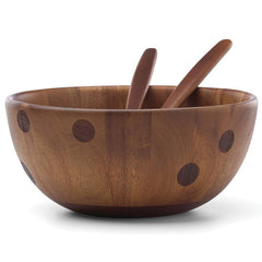 Deco Dot™ Salad Bowl with Servers