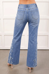 Hazel Blues® | Cowgirl Charm Jeans | Western Embroidered Flare Jeans