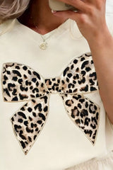 Hazel Blues® | Leopard Bowknot Graphic Tee and Shorts Set