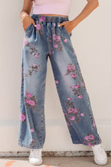 Hazel Blues® | Meadow Muse Jeans | Floral Jeans