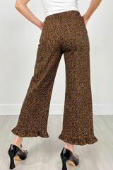 Hazel Blues® | Wild Side Jeans | Leopard Ruffle Jeans