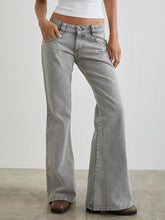 Hazel Blues® | Low Rise Flare Leg Jeans