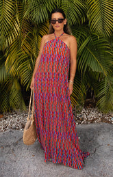 Claudia Maxi Dress ~ Cabo Crush Geo