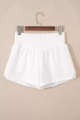 Hazel Blues® | High Waist Ribbed Waistband Shorts