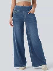 Hazel Blues® | High-Waisted Wide Leg Jeans