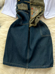 Hazel Blues® | Short Sleeve T-Shirt and Denim Overall Dress Set