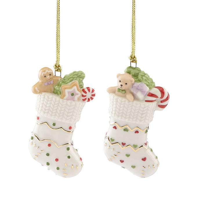 Forever Friends Stocking 2-Piece Ornament Set
