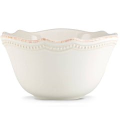 French Perle Bead White™ Fruit Bowl