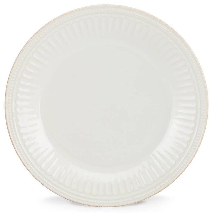 French Perle Groove White™ Dinner Plate