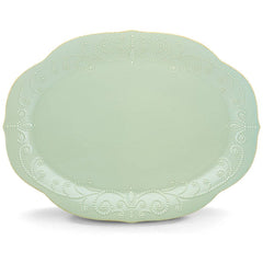 French Perle Ice Blue™ 16" Oval Platter