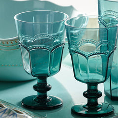French Perle Melamine Aqua™ 4pc Wine Glass