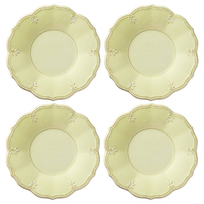 French Perle Melamine Kiwi™ 4pc Accent Plate