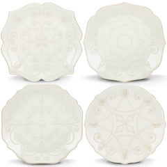 French Perle White™ 4pc Assorted Dessert Set