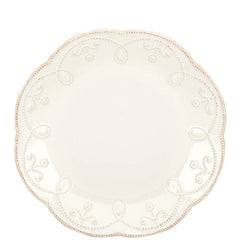 French Perle White 9" Accent Plate