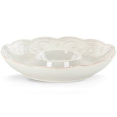 French Perle White™ Chip and Dip Tray