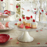 French Perle White™ Pedestal Cake Plate