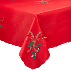 Holiday Nouveau Cutwork 60" x 84" Tablecloth