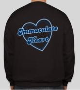 IHA Blue Hearts Crew Sweatshirt Designed by Breonna Guirland '26