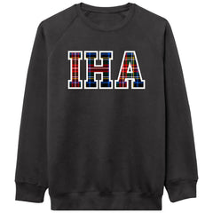 IHA Plaid Crew Sweatshirt