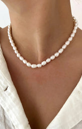 ALV Jewels Perfect Pearl Necklace ~ Ivory