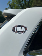 COLORSHOCK Plaid IHA Oval Auto Magnet