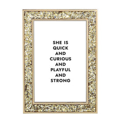 kate spade Simply Sparkling Gold Glitter 4" x 6"