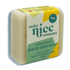 Make Nice Co., Solid Dish Soap Block - HALF unscented