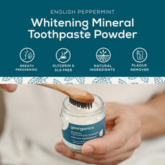 Whitening Mineral Toothpaste Powder - English Peppermint