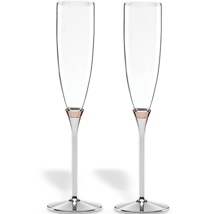 Rosy Glow™ 2-piece Champagne Flute Set