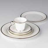 Solitaire® White Monogrammed Place Setting