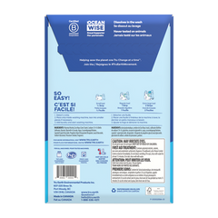 TruEarth Laundry Detergent Fresh-Linen Back of Package || 32 Strips
