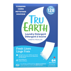 TruEarth Laundry Detergent Fresh-Linen Front of Package || 64 Strips