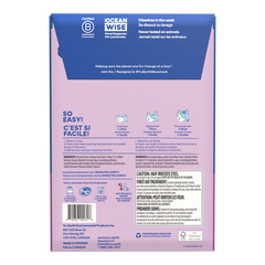 TruEarth Laundry Detergent Lilac Breeze Back of Package || 64 Strips