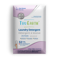 TruEarth Platinum Laundry Detergent Lilac Breeze Front of Package || 32 Strips