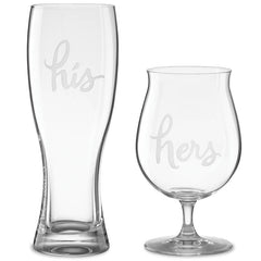 Two Of A Kind™ 2pc "His and Hers" Beer Mugs