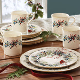Winter Greetings 12-Piece Dinnerware Set
