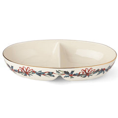 Winter Greetings Divided Bowl