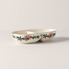 Winter Greetings Divided Bowl