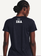 Women's UA Tech™ Twist V-Neck in Midnight Navy