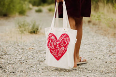 Your Green Kitchen TOTE, Red Heart