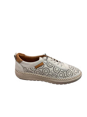 ZAPATILLA PIEL TROQUELADA