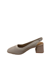 ZAPATO DESTALONADO BEIGE TACÓN 4