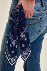 Hazel Blues® |  Judy Blue Mid Rise Jaqueline Flare with Triple Needle Back Pkts and Bandana Loop