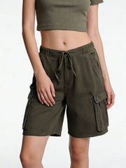 Hazel Blues® |  Cargo Shorts with Drawstring